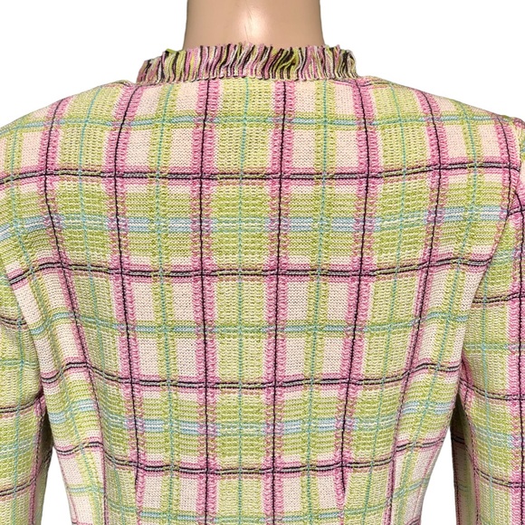 St. John Collection NWT multicolored jacket with fringe Sz 4 - Picture 8 of 16